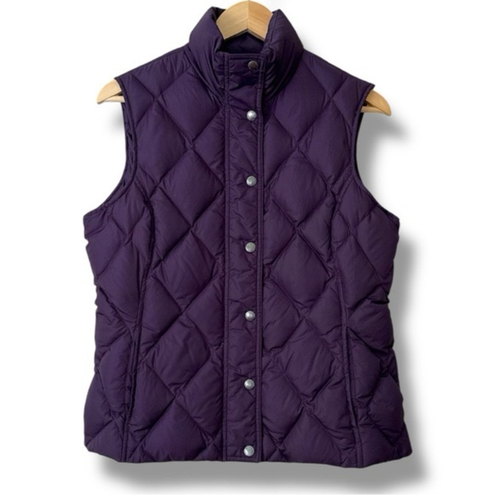Land’s End Purple Down Filled Quilted Puffer Vest